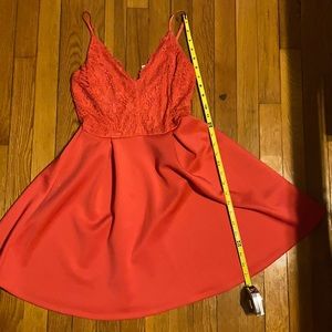 - Coral Dress—mini dress